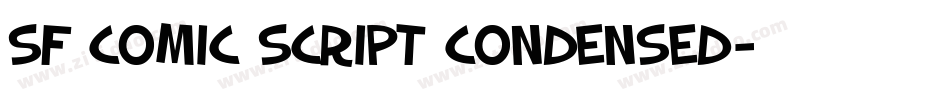 SF Comic Script Condensed字体转换